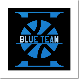 Blue Team Basketball Posters and Art